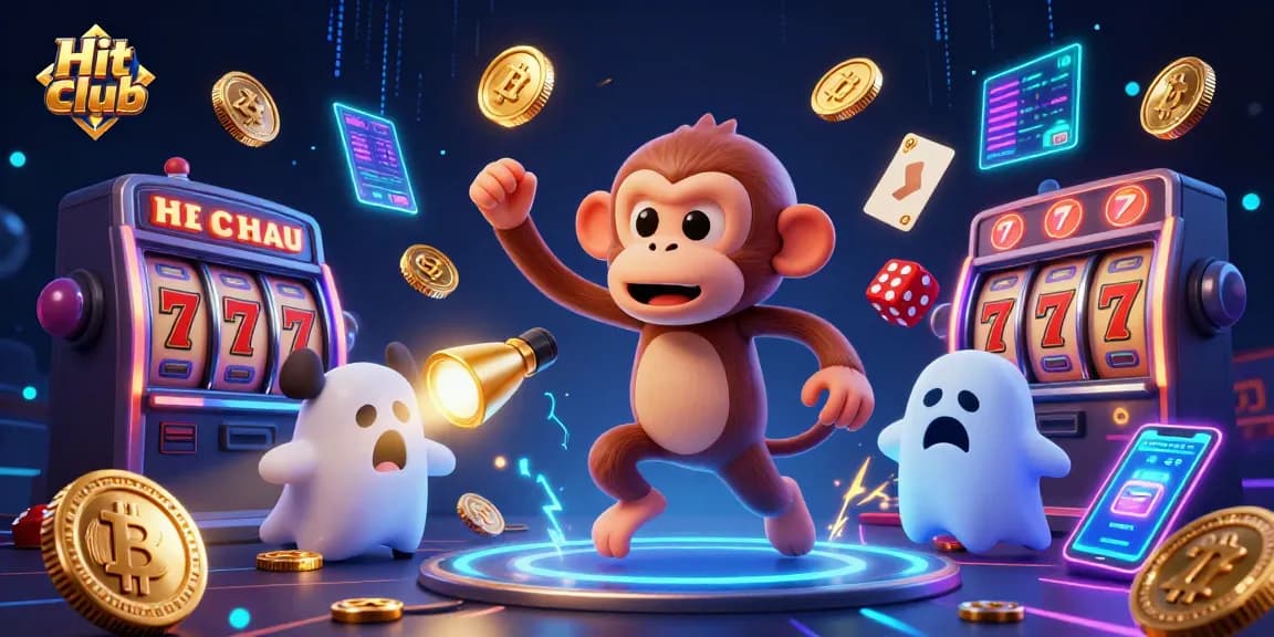 Hit club gameplay featuring a mischievous poltergeist in a vibrant casino atmosphere.
