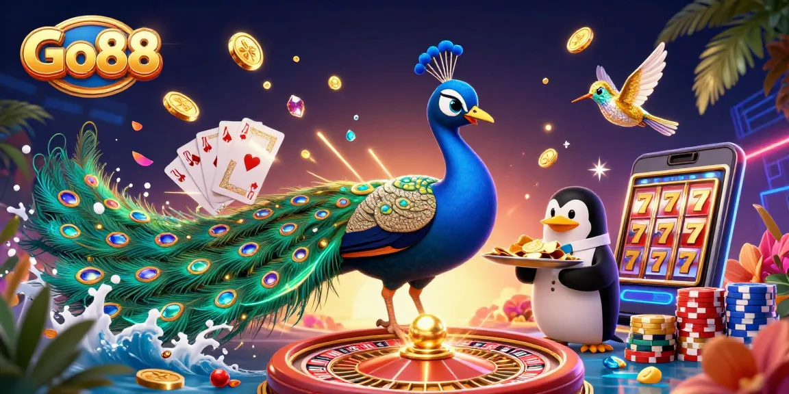 Experience excitement at Go88 with dynamic characters and thrilling casino elements.