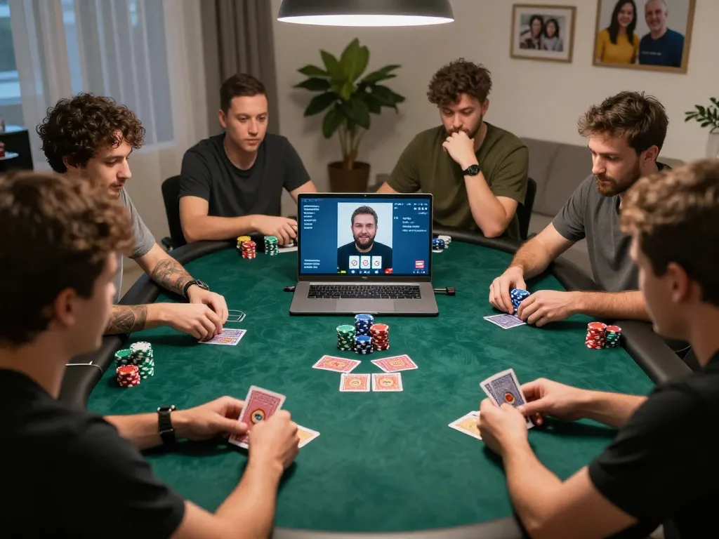Experience the excitement of a vu88 online poker game with friends, showcasing engaging gameplay and strategy.
