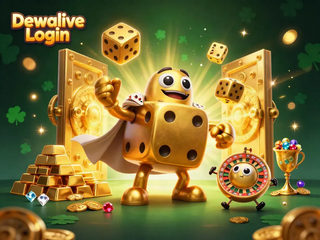 Mengakses Dewalive Login sambil merasakan sensasi permainan dengan simbol keberuntungan dan harta berlimpah.