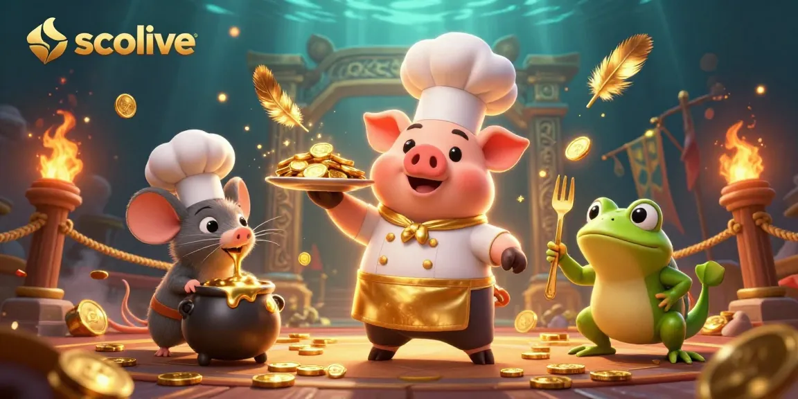 Socolive showcases a vibrant gambling-themed 3D scene featuring cartoon characters and rich casino elements.
