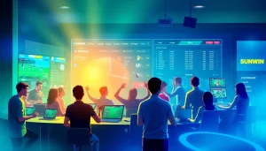 SUNWIN's dynamic online betting platform showcasing vibrant user interaction in sports and casino games.