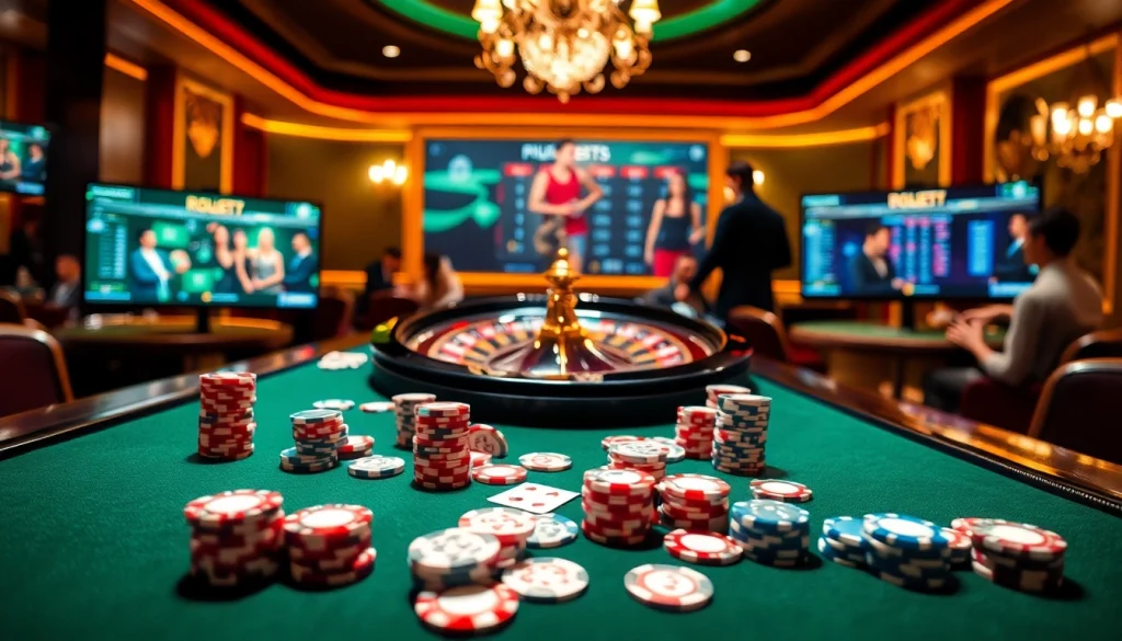 Playing at a vibrant casino table featuring games and promotions from https://debet.fast/ for an engaging gambling experience.