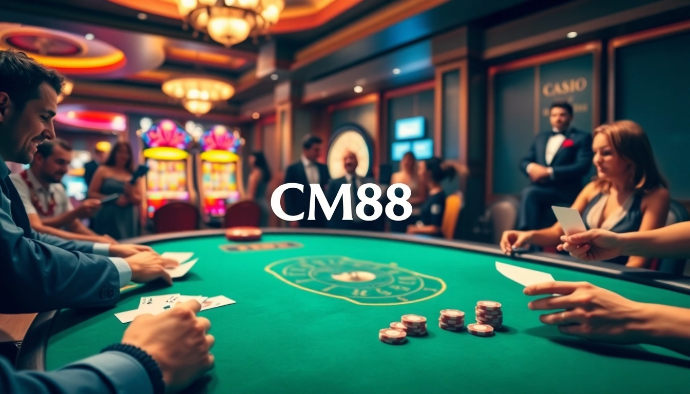 Experience high-stakes excitement at CM88 with engaging casino games and vibrant visuals.