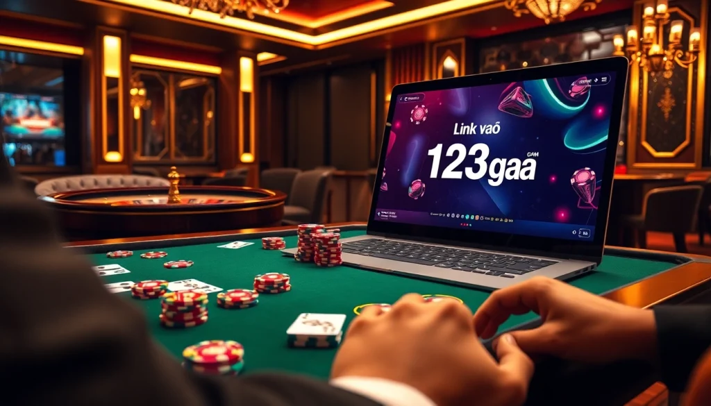 Engage with the immersive gambling experience through link vào 123ga at a luxurious digital casino.