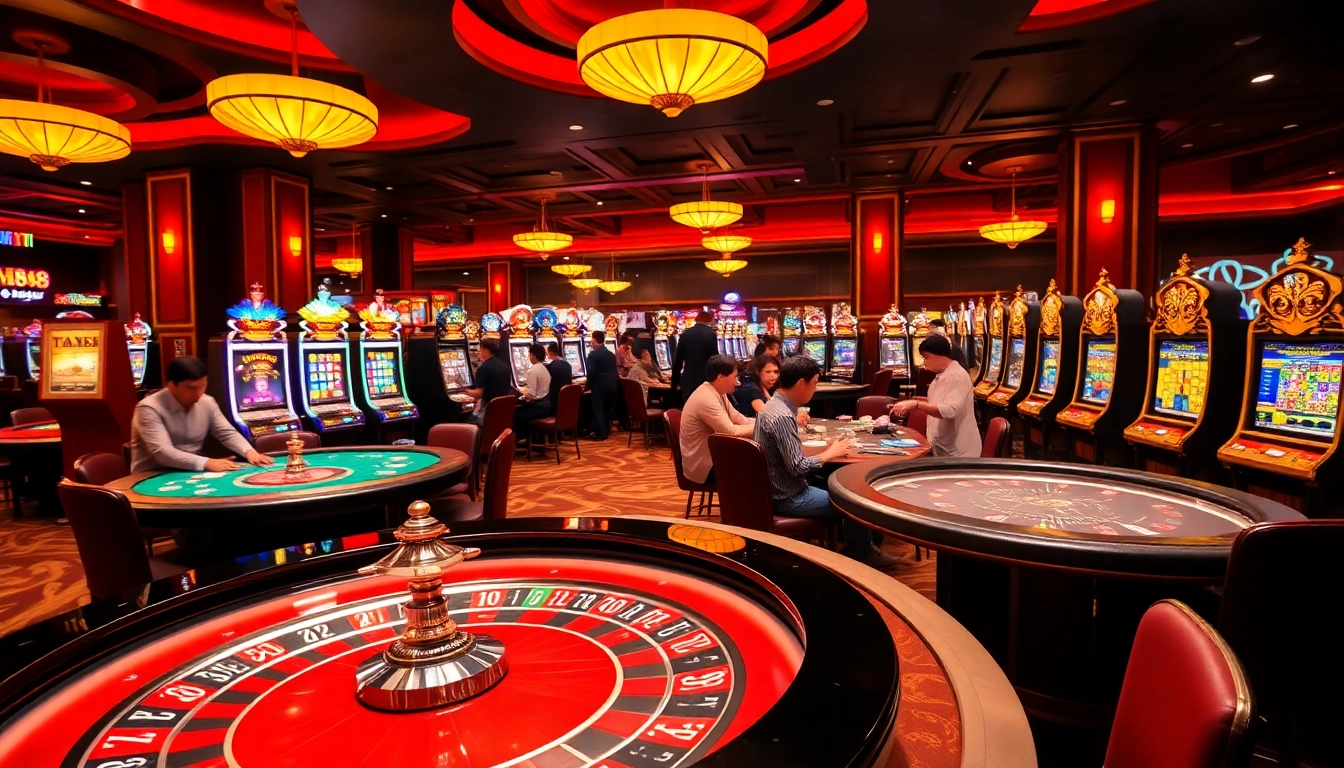 Players enjoying a thrilling game of roulette at mm 88 casino, immersed in luxury and excitement.