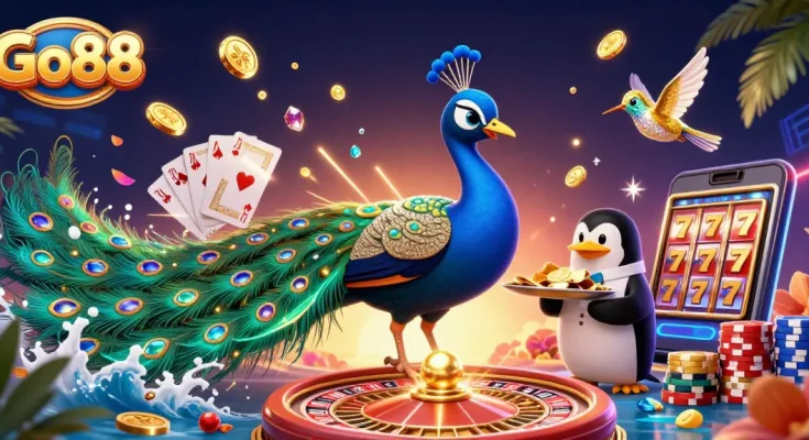 Experience excitement at Go88 with dynamic characters and thrilling casino elements.
