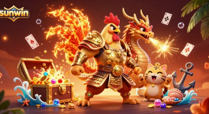 Experience the thrill of gaming at sunwin with a vibrant casino scene bursting with energy.
